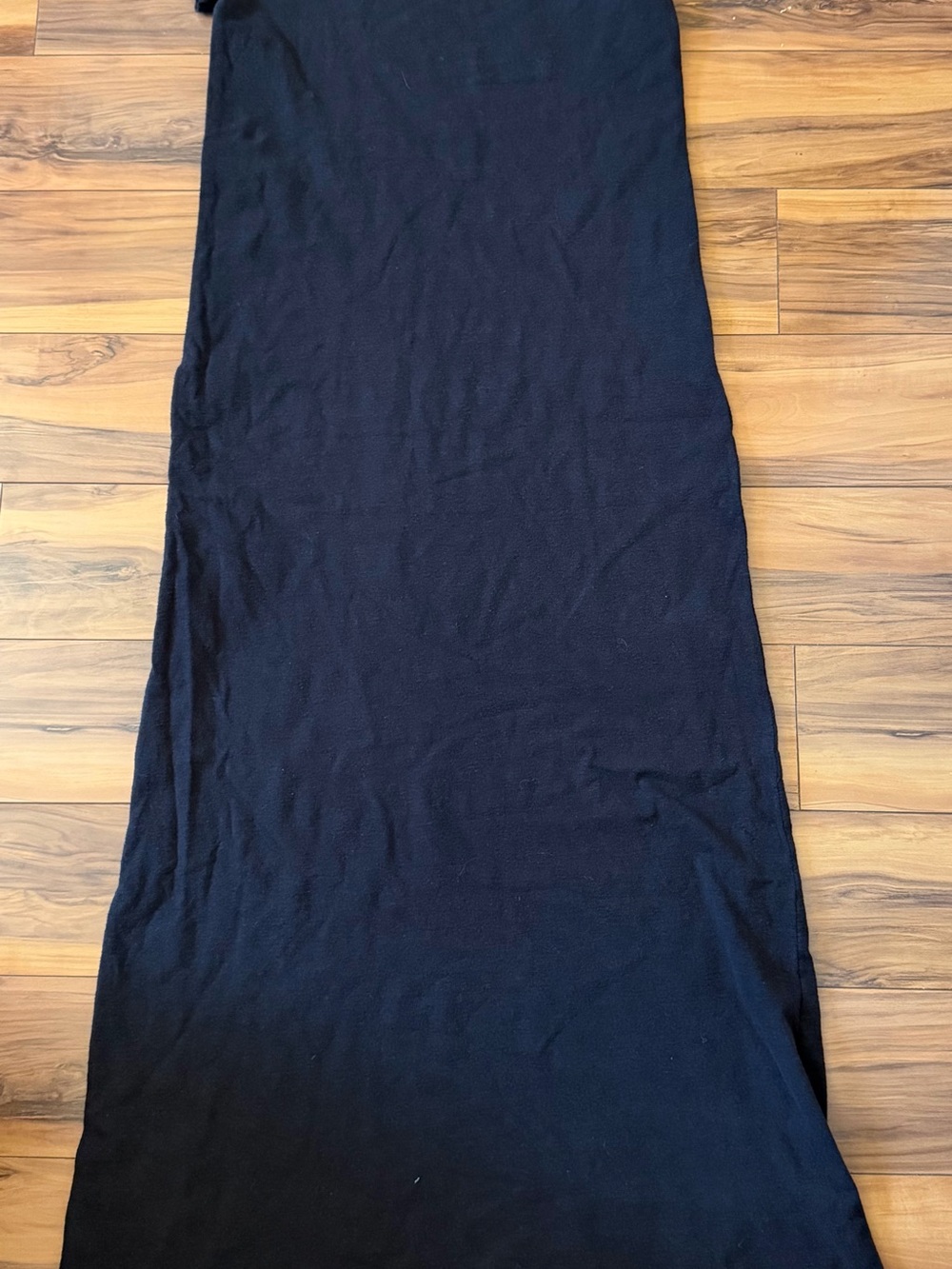 James Perse Classic Black Short-Sleeve Maxi  Jersey Dress - Picture 3 of 9